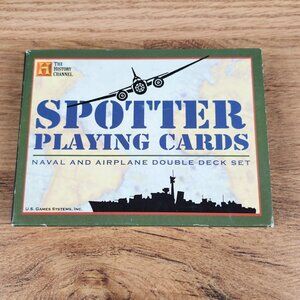Spotter Playing Cards Naval & Airplane Double Deck Set By The History Channel